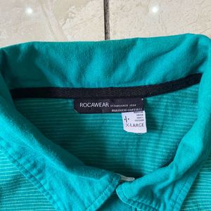 Patagonia Teal Polo Shirt