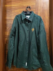 Classic Dark Green Button-Up Shirt