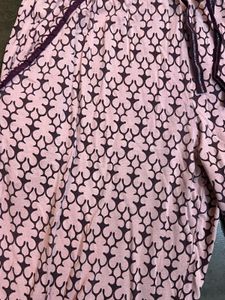 Pink Printed Pajama Pants