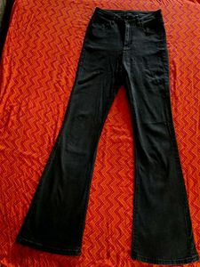 Black Flared Jeans