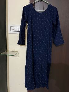 Stylish Blue Printed Kurta