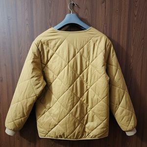 Unisex Khaki Quilted Jacket