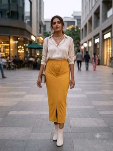 Mustard Yellow Stretchable Saree Shapewear