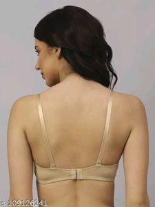 Nude paded pushup wired bra