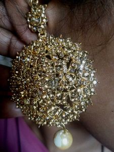 ✨ Premium Gold Plated Designer Earrings with Maang