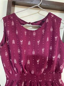 Burgundy Dress