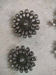 Boho Silver Oxidized Jewellery Set