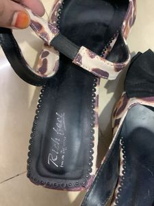 Animal Print Bow Slingbacks