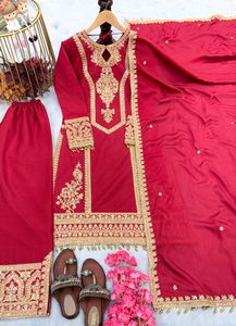 Readymade Top Plazzo &amp; Dupatta Set