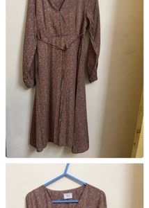 Vintage Floral Wrap Dress