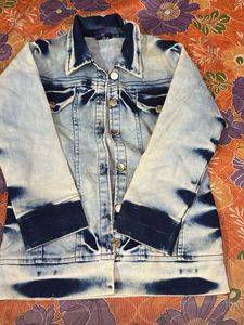 Stylish Blue Washed Denim Jacket…COMBO OF 2🔥🔥🗯️