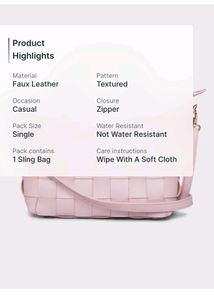 Iykyk Barbie Blush Pink Sling Bag