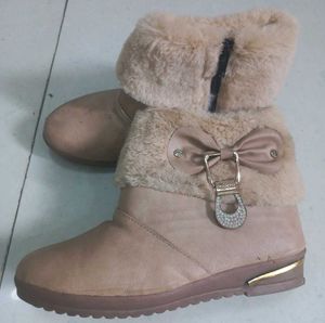 Fuzzy Ankle Boots
