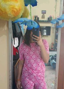 Pink Paisley Print Jumpsuit