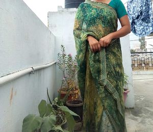 Elegant Green Saree