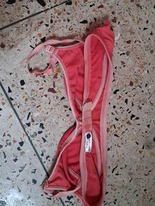 Purple and pink Cotton Bra