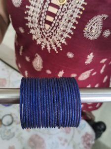 Sparkling Royal Blue Bangles(glass)