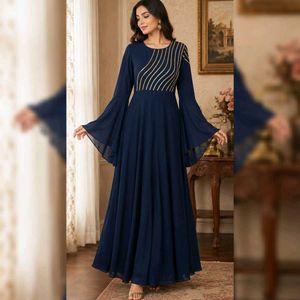 Elegant teal Blue Gown