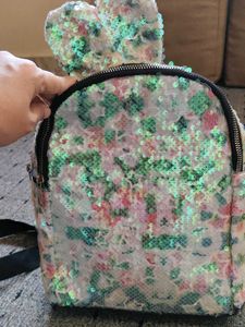 Sequin Floral Mini Backpack