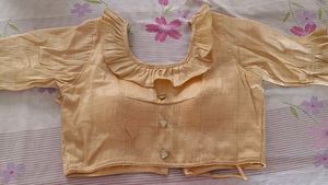 Elegant Beige Ruffled Blouse