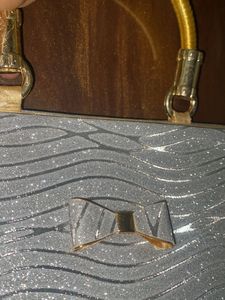 Sparkly Grey Bow bag