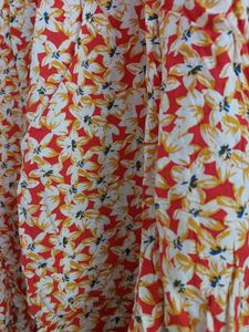 Chic Floral Smocked Waist Dress