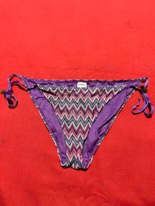 Sylvie Meis Zigzag Print Bikini Bottom | Side Tie