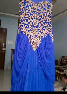 Royal Blue Embellished Gown