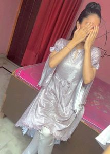 Beautiful ❤️ Sparkle ✨ Updown frock Stylish Sleves