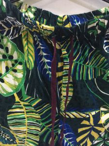 Tropical Leaf Print Shorts