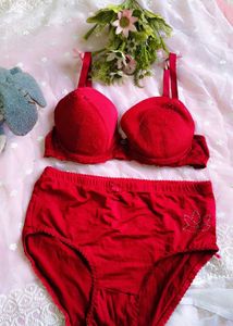 very sexy Red Bra and Panty Set