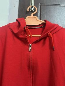 Red Zip-Up Hoodie