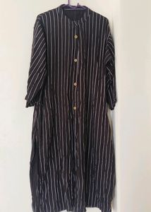 Black Stripped Kurta