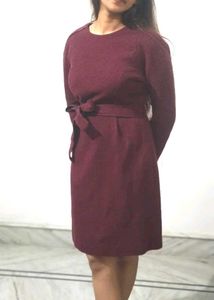 winter Belted Mini Dress