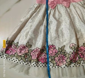 Pink Rose &amp; Polka Dot Party Dress