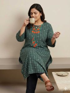 beautiful green kurti