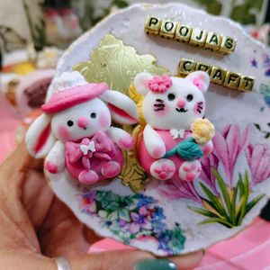 cute baby bunny keychain