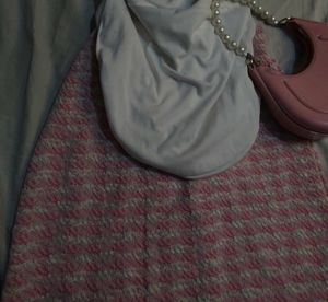 Chic Y2K Pink Houndstooth Set