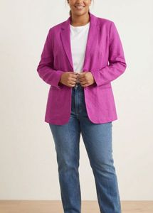 Plus size Vibrant Pink Blazer