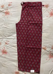 Maroon Printed cotton Palazzos
