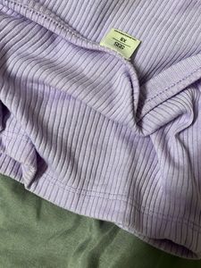 Lavender Ribbed Halter Top
