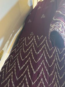 Exquisite Embroidered Ethnic Gown