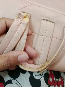 ZARA Peach Back Bag