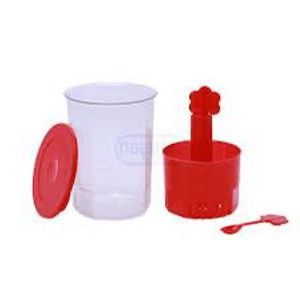 Red pickle container
