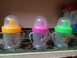 3 Pcs Baby Sippy Cup with Handle