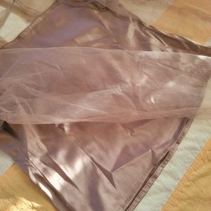 Mauve Sheer Sleeve Top