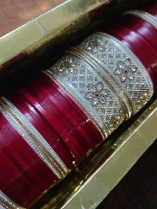 Red &amp; golden Bridal Bangles