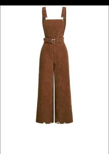 Brown Wide-Leg Jumpsuit