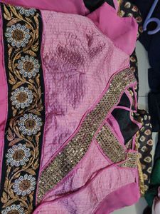 Pink Embroidered kurta with heavy embroidery very