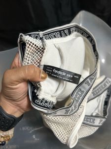 Cream Textured Sports Bra